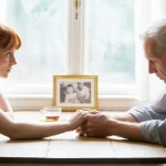 When Your Elderly Parent Starts Lying: What To Do Adult daughter helping her senior father who is lying