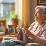 senior woman enjoying aging at home