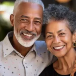 A beautiful senior couple.