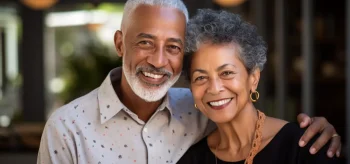A beautiful senior couple.