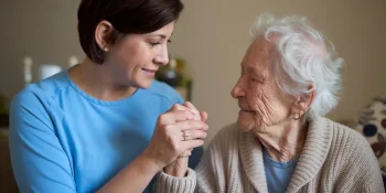 calm someone with dementia