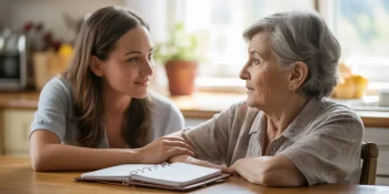 Caregiver setting boundaries
