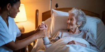 caring for bedridden senior