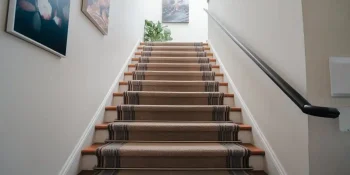 carpeted stairs