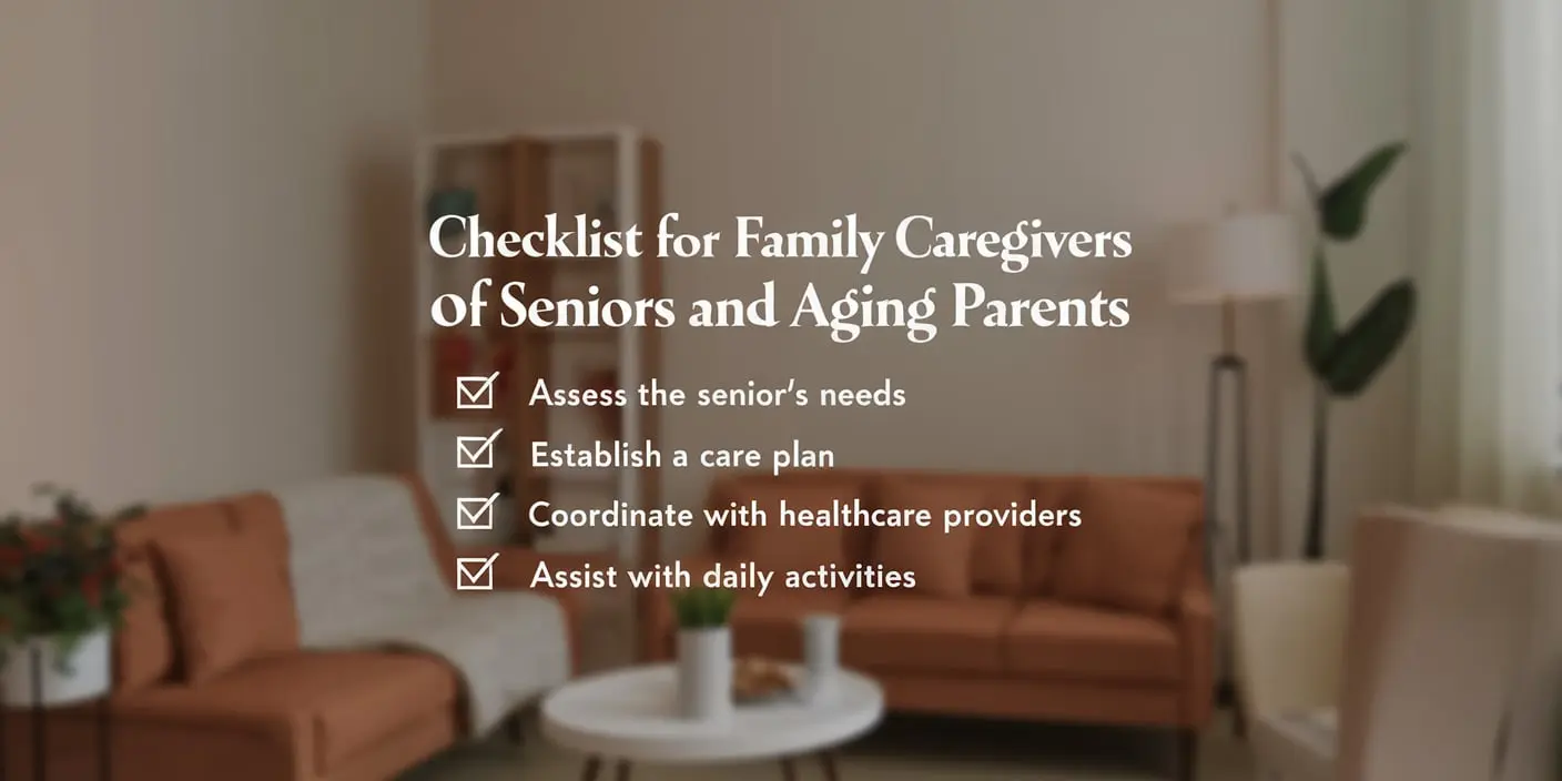 checklist for family caregivers of seniors
