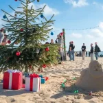 christmas in july on the beach