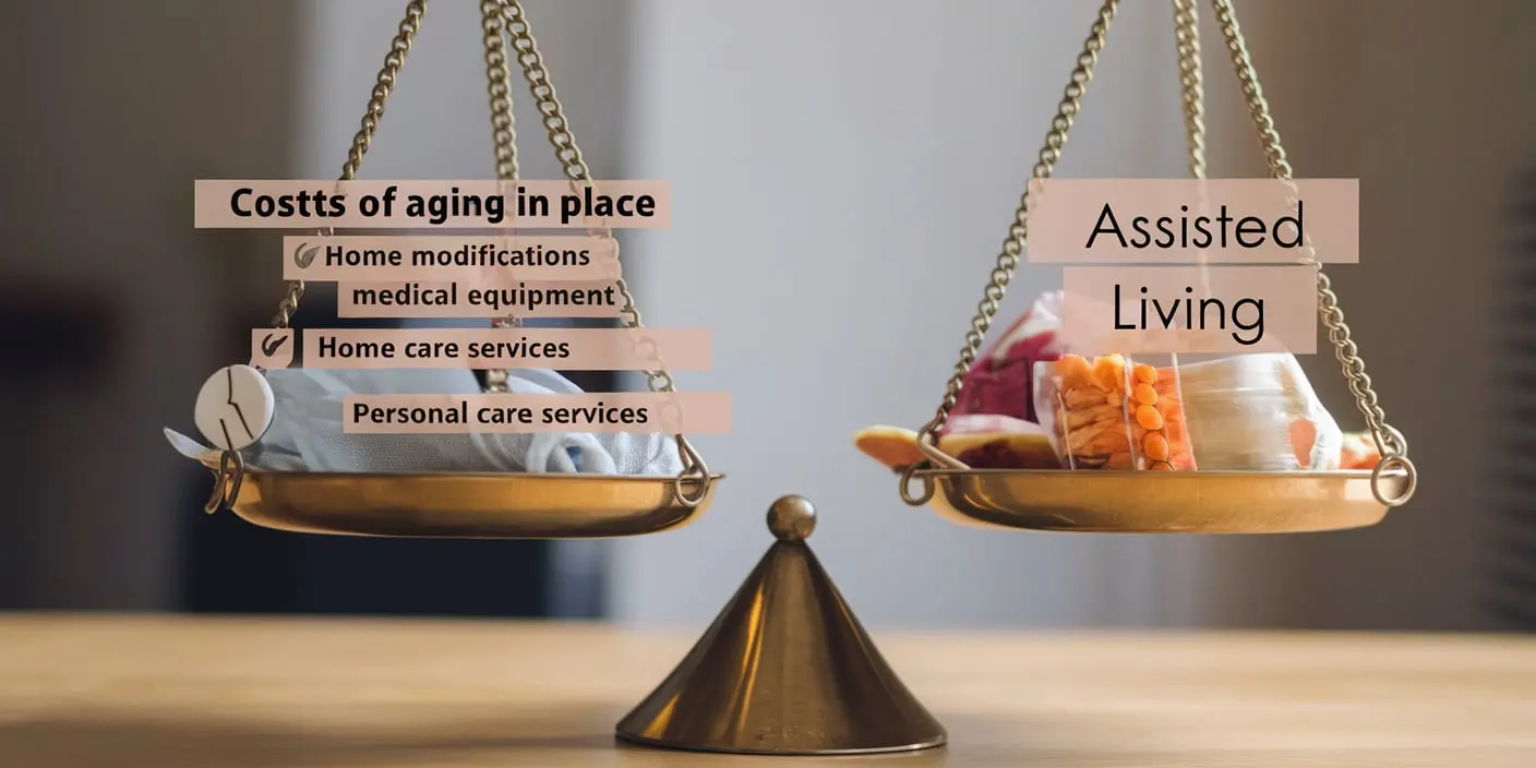 costs of aging in place vs assisted living