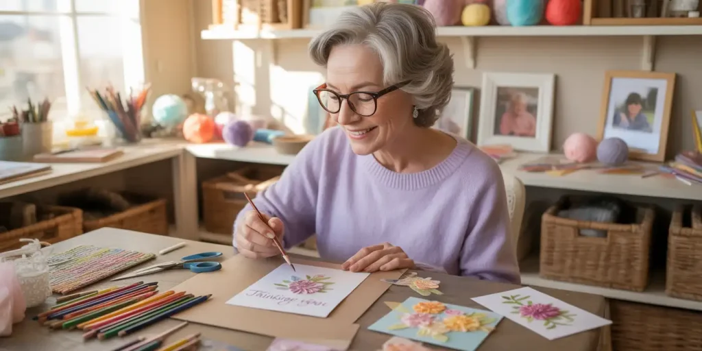 Benefits of crafting for older adults.