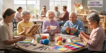 social crafting - beneficial for seniors