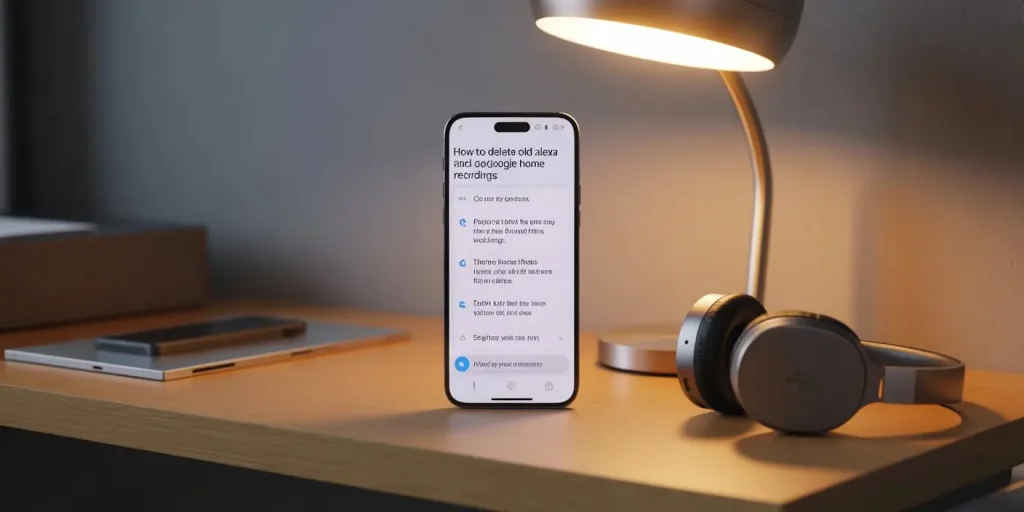 Delete old recordings from Alexa and Google Home