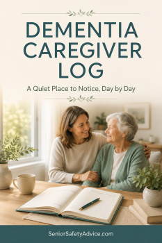 Dementia care log cover