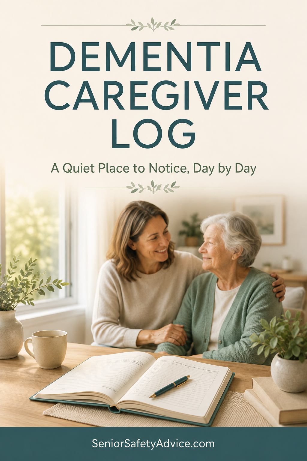 Dementia care log cover