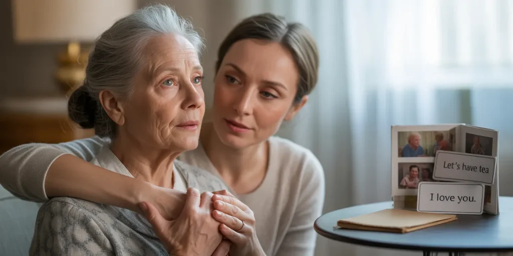 dementia talking gibberish