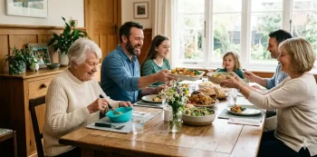 Dinner with grandma