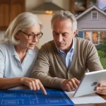 Couple deciding whether to downsize or remodel to age in place