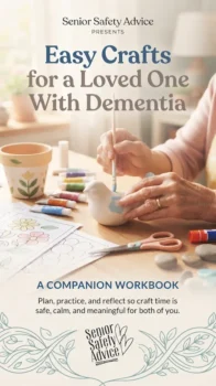 Easy crafts for seniors with dementia workbook cover