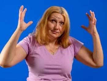 frustrated female caregiver