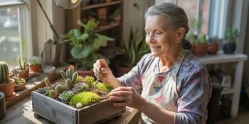 Easy gardening crafts for seniors