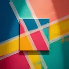geometric block painting