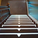 Glow In The Dark Tape For Stairs glow in the dark tape on stairs