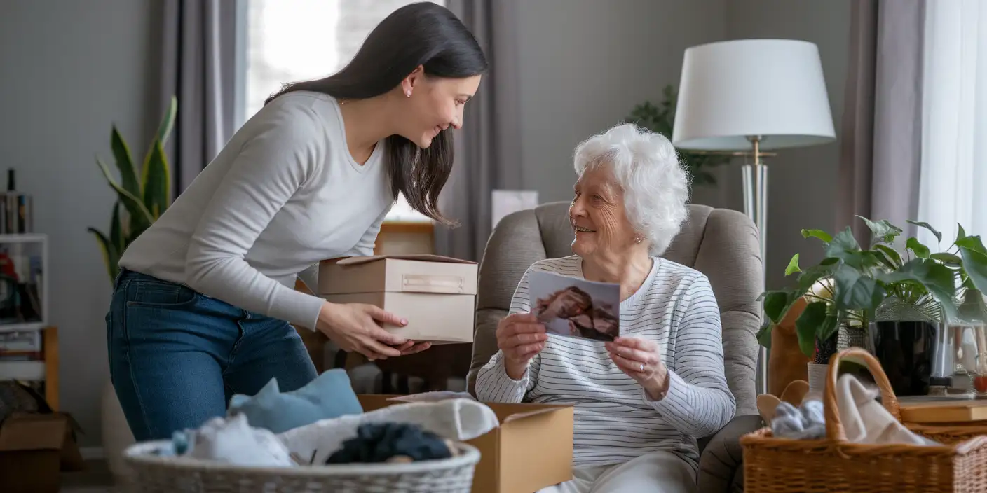 help aging parent to downsize