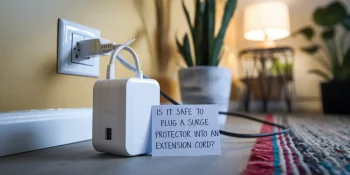 is it safe to plug a surge protector into an extension cord 1