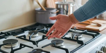left stove on without flame