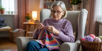 make knitting easier for older adults with weak hands