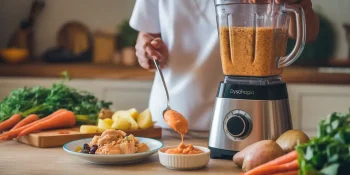 make pureed food for dysphagia