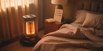 Oil heater left on overnight