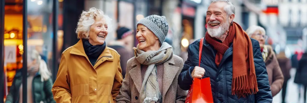older adults shopping