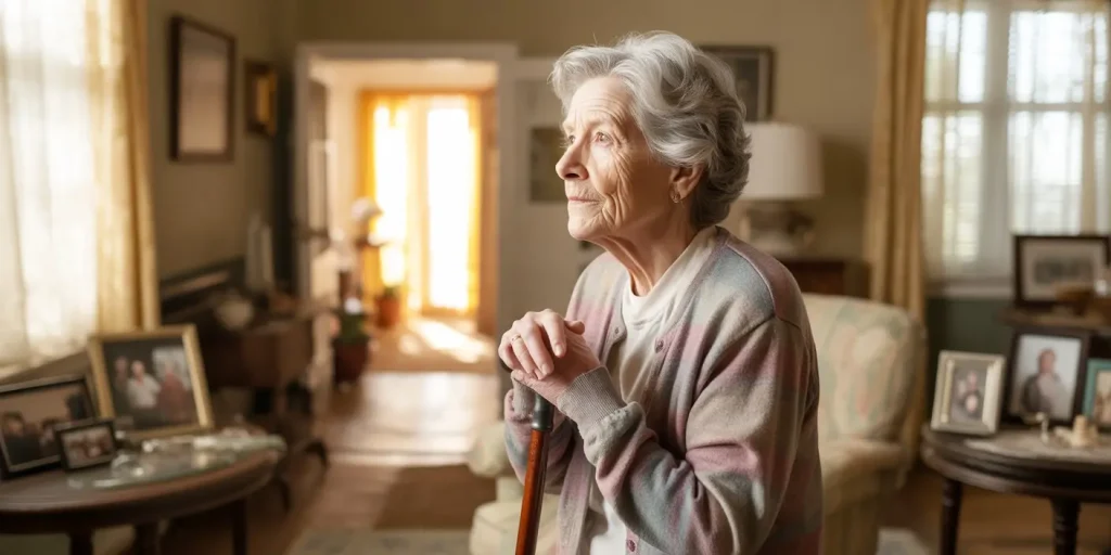 Risky aspects of growing old at home.