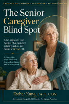 Senior caregiver blind spot cover