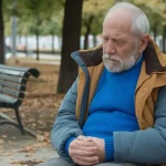 senior man feeling cold