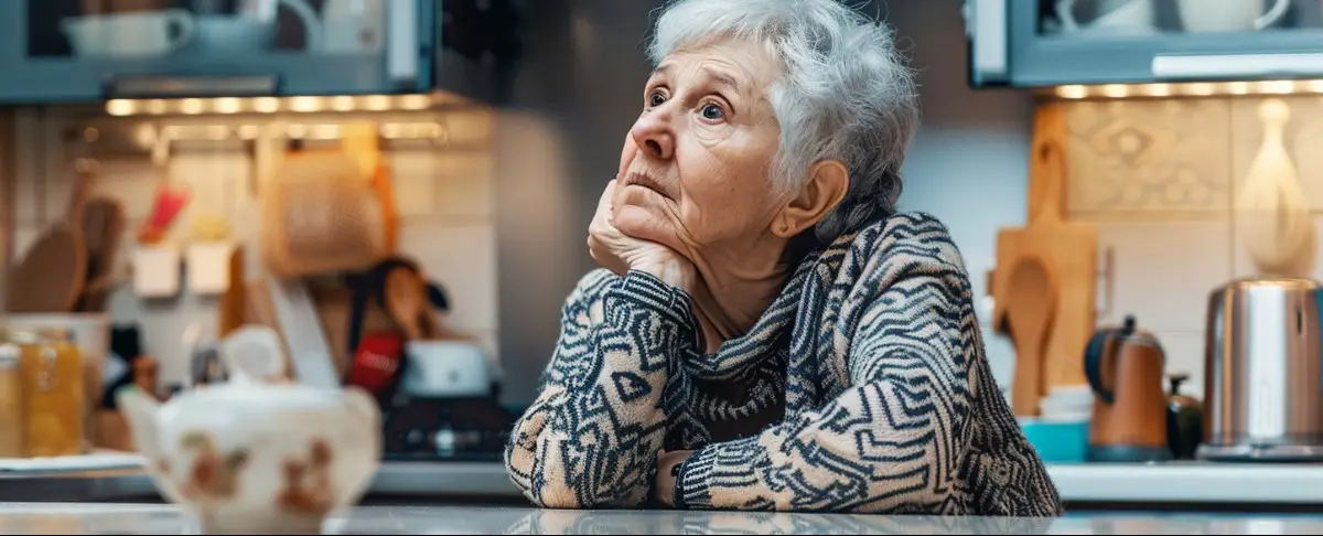 senior woman making decisions