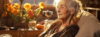 senior woman resting