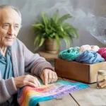 Sensory Activities for Dementia: Comfort Through Touch, Sound, and Scent Elderly man with dementia enjoying sensory activities.