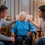 sibling taking advantage of elderly parent