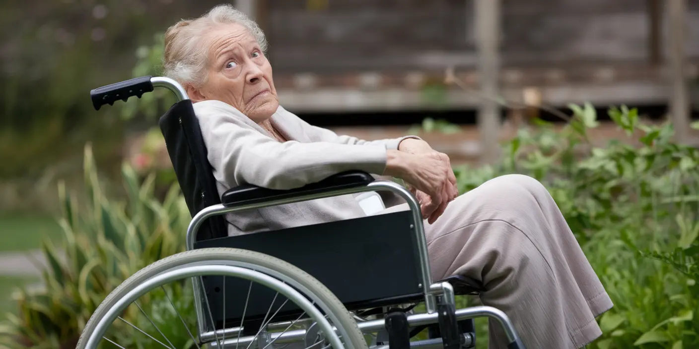sliding out of wheelchair
