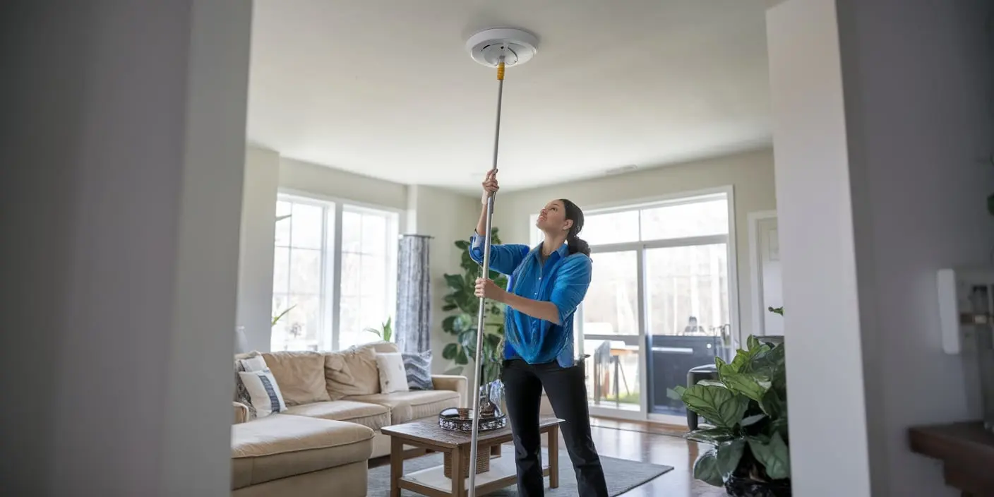 smoke detector poles