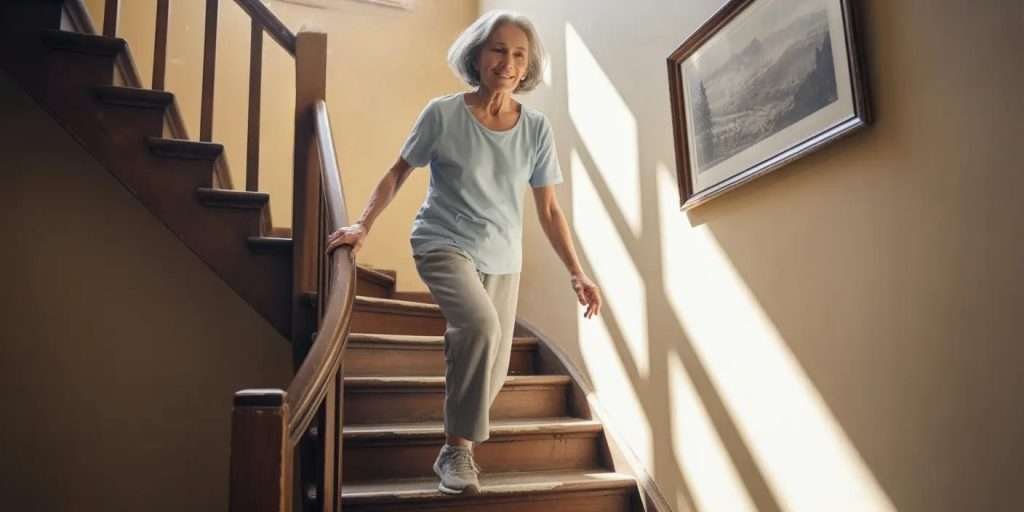 Benefits of stair climbing exercise for seniors.