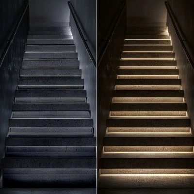 stair treads before and after