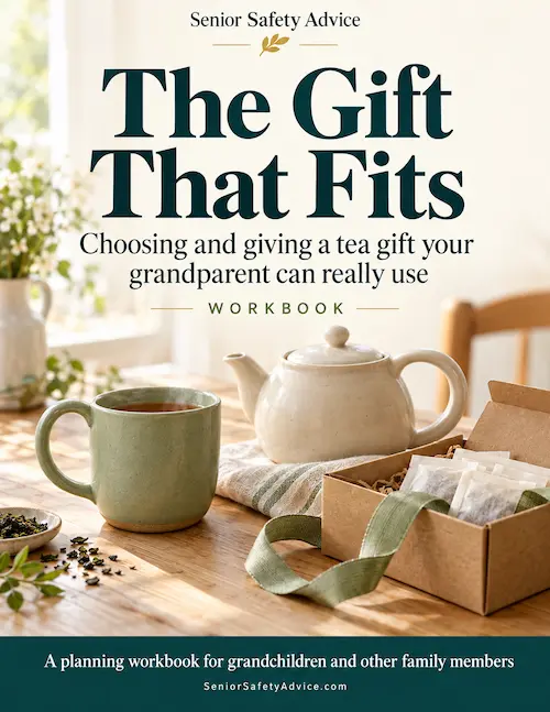 Tea gifts for grandparents workbook cover