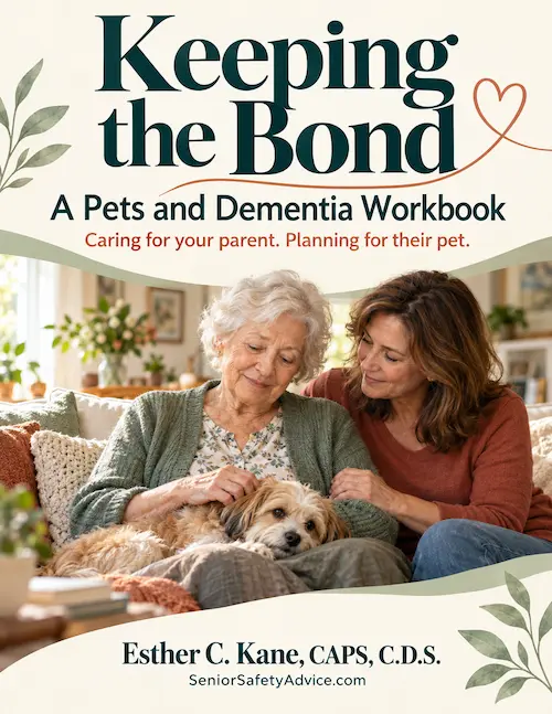 The pet and dementia safety workbook cover
