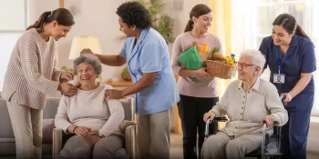 Different types of caregivers.