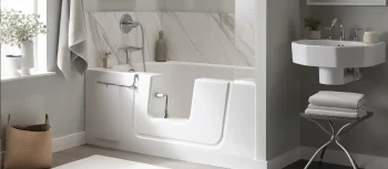 A walk-in- bathtub.