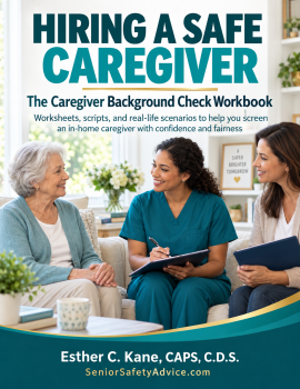 What is a caregiver background check workbook cover