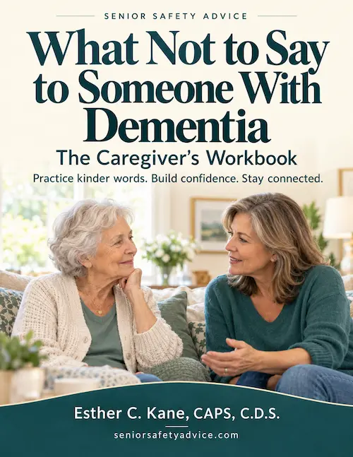 What not to say to someone with dementia workbook cover
