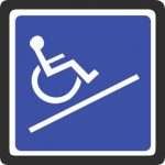 Senior Concerns: Safety of Portable Wheelchair Ramps sign for wheelchair ramp