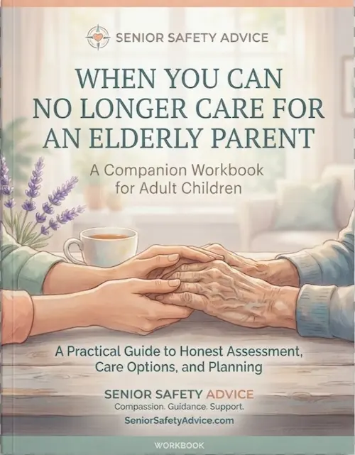 When you can no longer care for an elderly parent workbook cover